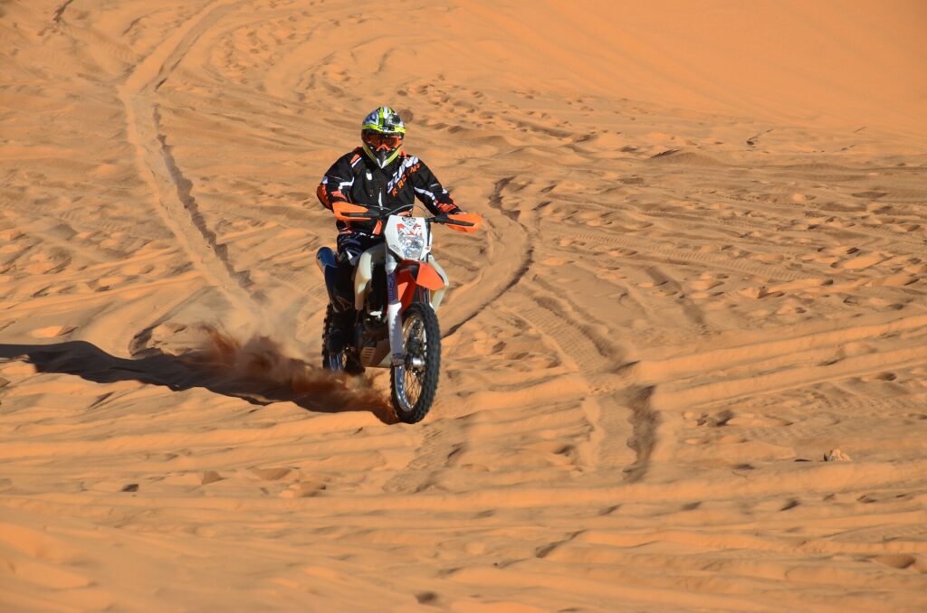 6 days motorcycle tour from Ouarzazate Chegaga Sahara Desert
