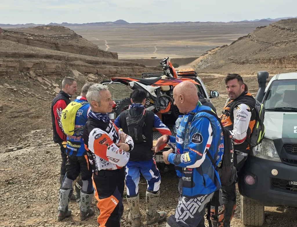 Mountain & Desert Motorcycle Combo, Morocco motorcycle adventure package, Atlas Mountains and Sahara desert motorbike tour, off-road Morocco riding experience, KTM Morocco tours.