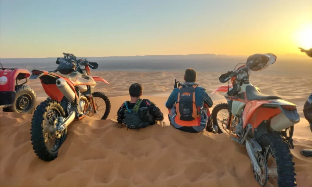 Morocco New Year motorcycle tour
New Year motorcycle adventures in Morocco
Off-road riding in Moroccan desert
Atlas and Sahara motorcycle journeys
Desert dunes motorcycle riding Morocco
